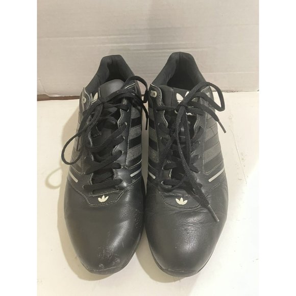 Adidas mens Size 11 black orange Mega Softcell Athletic Sneakers Shoe - Picture 2 of 7